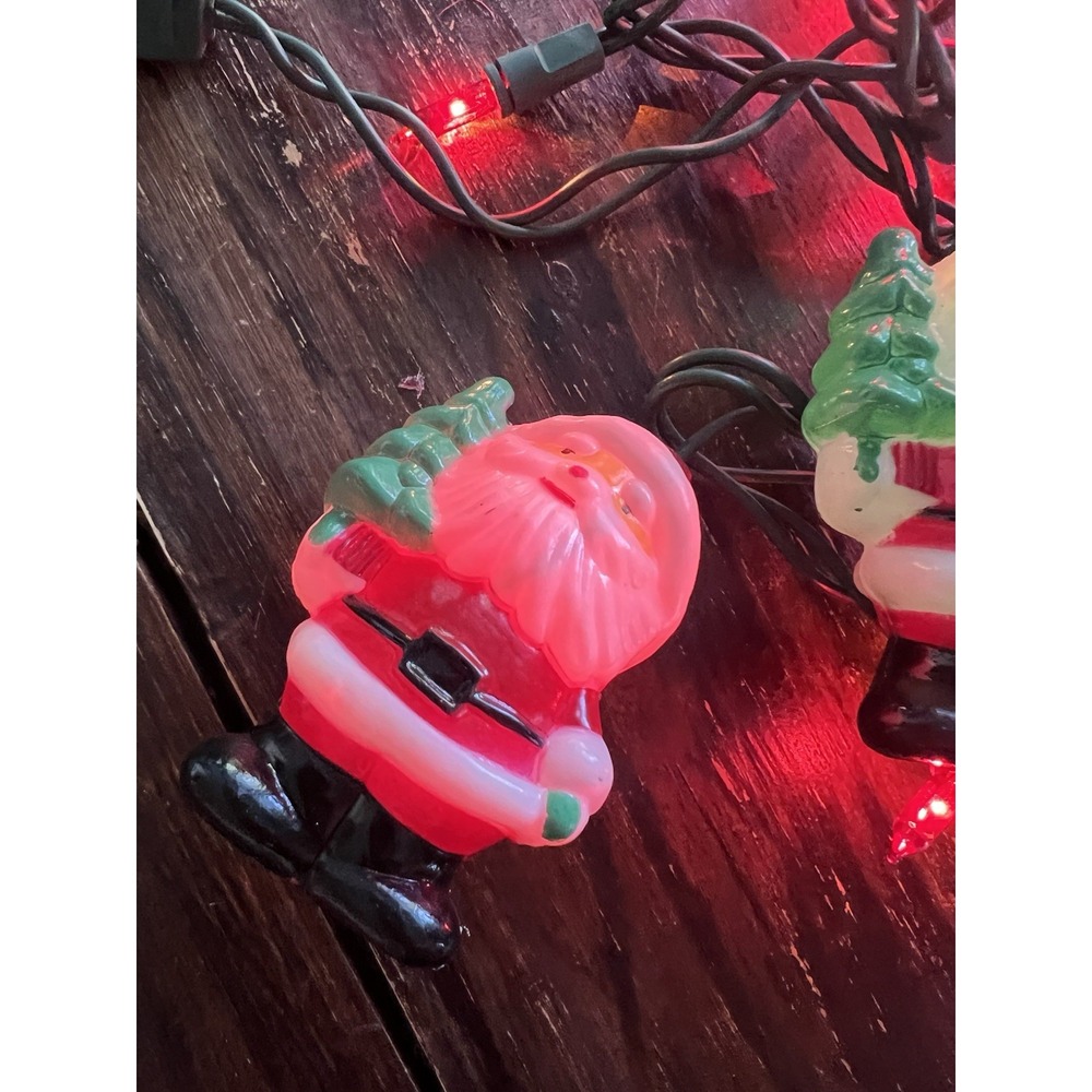 Blow Mold Santa Christmas Light Covers Set Of‎ 6 - Picture 4 of 10